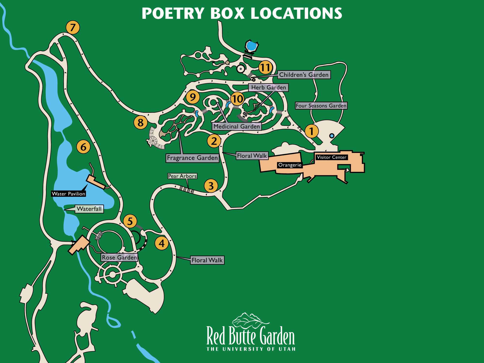 Garden Poetry Box Locations